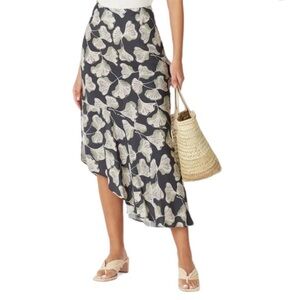 CHARLI London Asymmetrical Floral Midi Yvonne Skirt Tropical Resortwear Casual